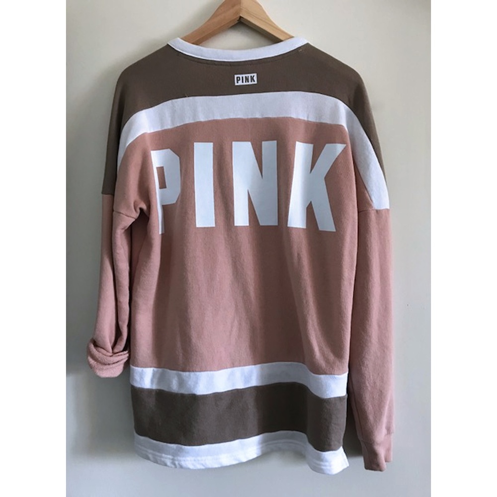 PINK lace up oversized sweater